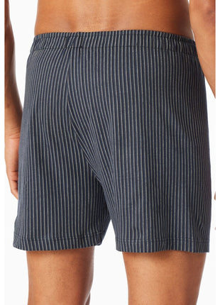 Schiesser boxershort 2 pack organic cotton blauw heren