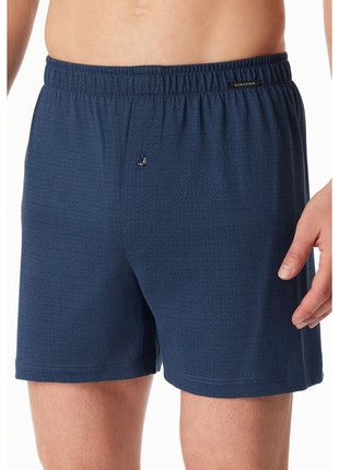 Schiesser boxershort 2 pack organic cotton donkerblauw heren