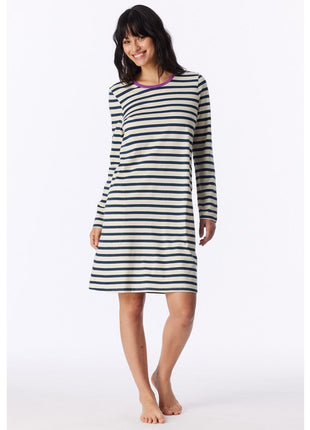 Schiesser nightshirt 1/1 casual essentials seasalt dames - afbeelding 1