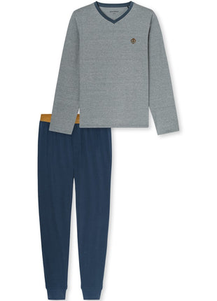 Schiesser pyjama long 95/5 deep blue heren - afbeelding 8