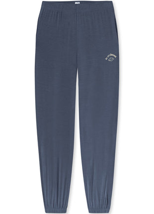 Schiesser pyjama long casual fashion bluegrey dames - afbeelding 8