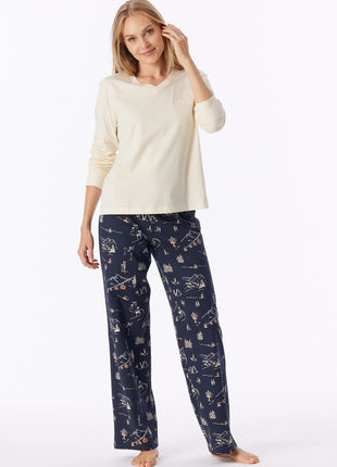 Schiesser pyjama long family seasalt dames - afbeelding 3