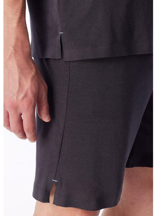 Schiesser pyjama short modern bonded graphite heren - afbeelding 7