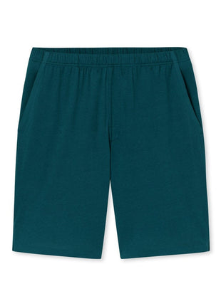 Schiesser pyjama short modern bonded deep sea green heren - afbeelding 6