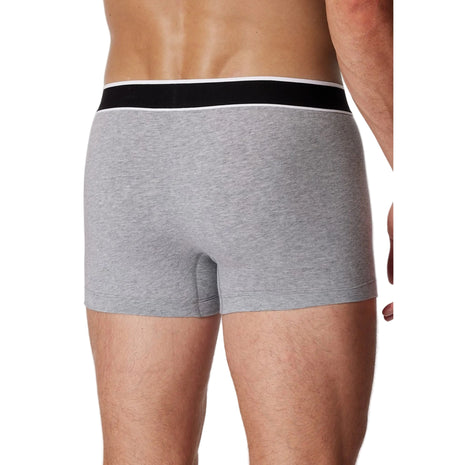 Schiesser short 3 pack 95/5 organic cotton boxer briefs grey melange heren