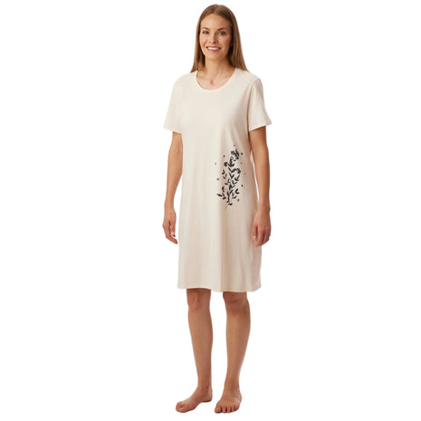 Schiesser slaapkleedje Uncover cream dames