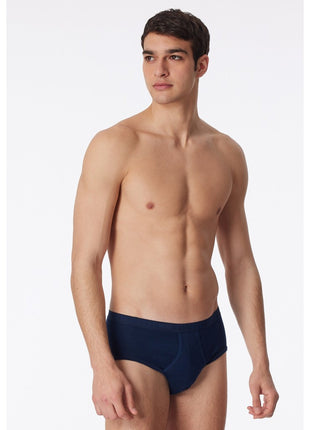 Schiesser slip 2 pack original classics 1-1 rib sports briefs navy heren