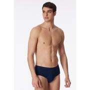 Schiesser slip 2 pack original classics 1-1 rib sports briefs navy men