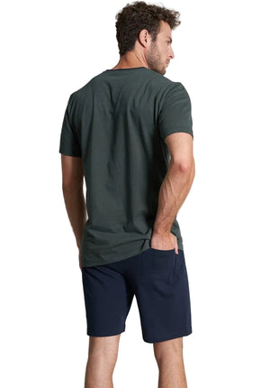 Tom Tailor pyjama korte broek nevada dark green heren - afbeelding 2